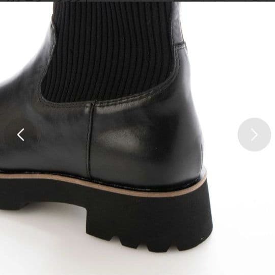 あしながおじさん伸縮性があって履きやすい厚底ソックスロングブーツ 23.5