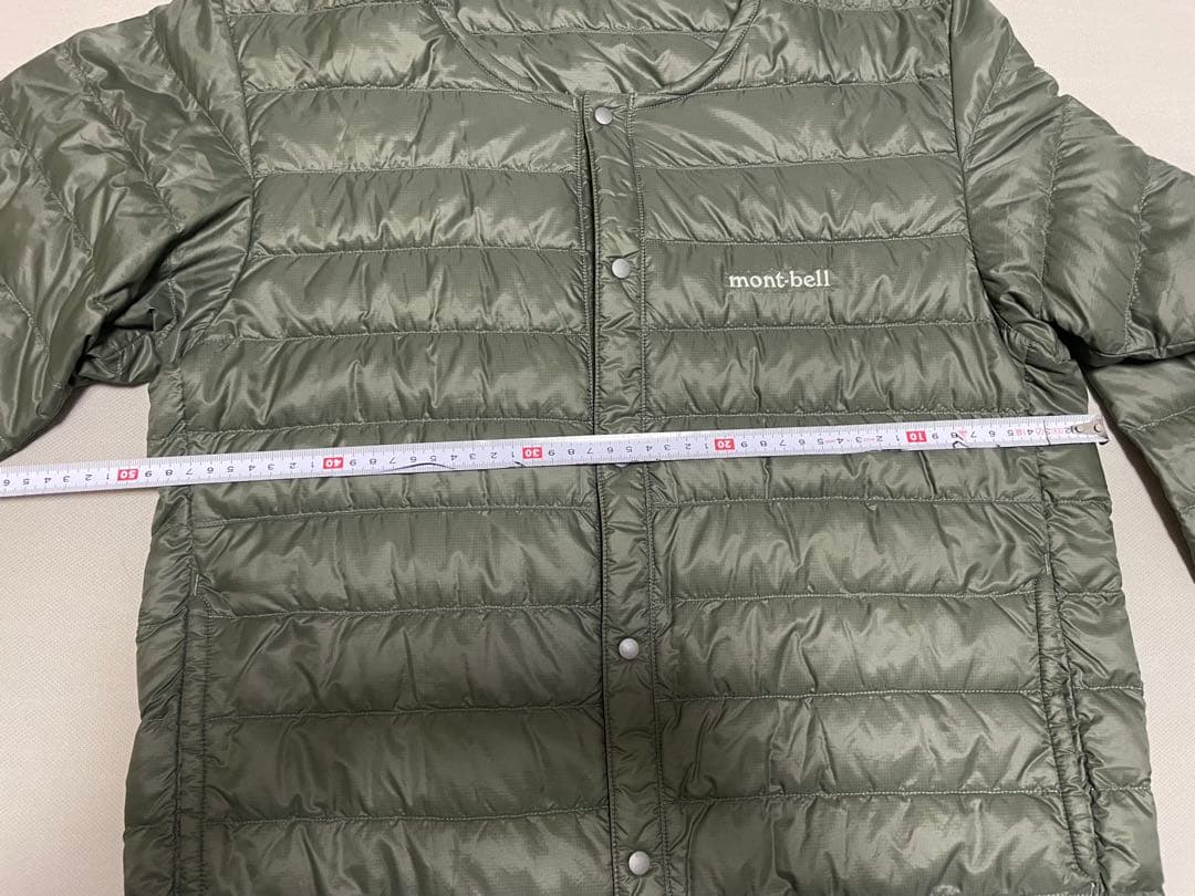 mont-bell ダウンジャケット メンズS オリーブグリーン　収納袋付き