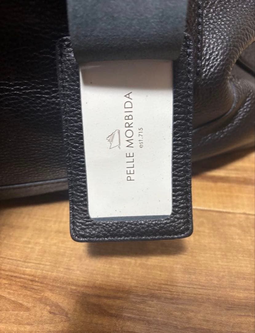 ペッレモルビダ メイデンヴォヤージュ フラップボストンバッグ 黒　Lサイズ