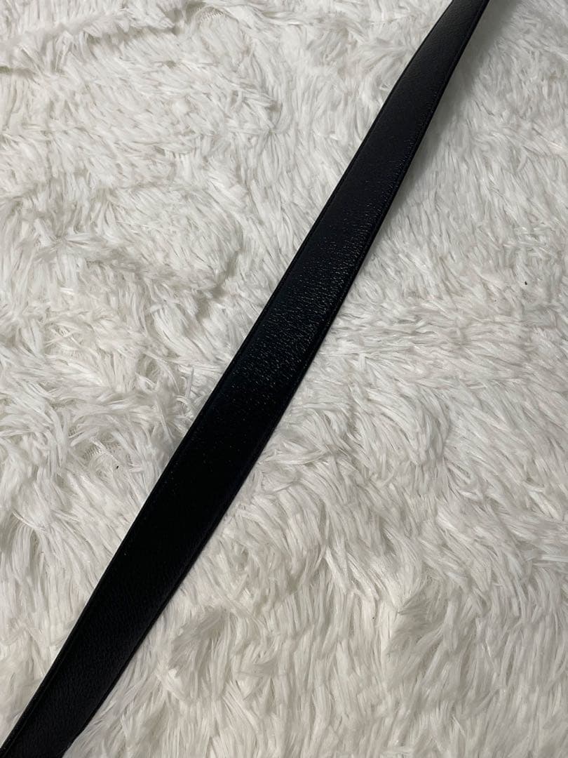 美品　Christian Dior ディオール　レザーベルト　本革 ブラック
