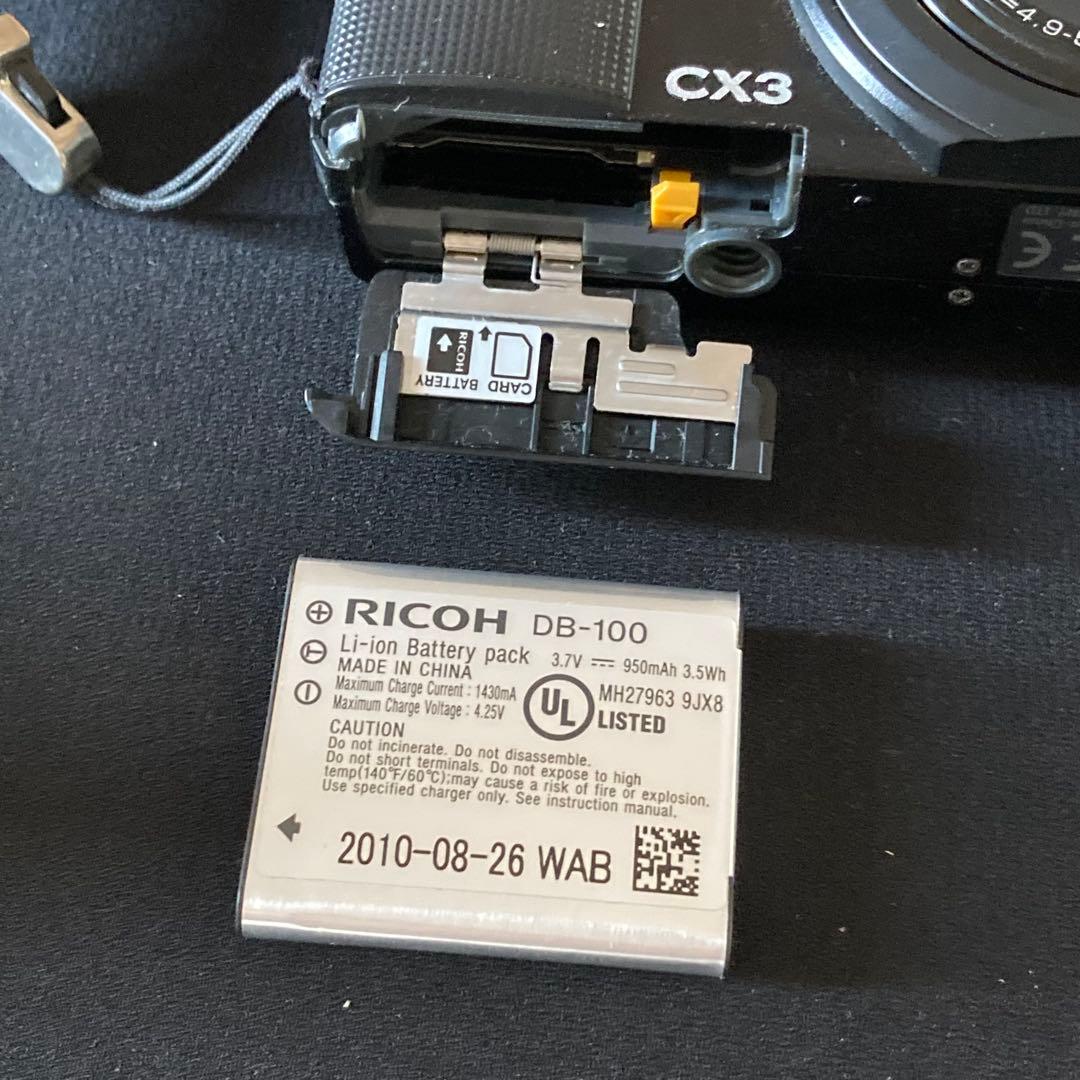 【美品】RICOH CX3 ブラック コンデジ