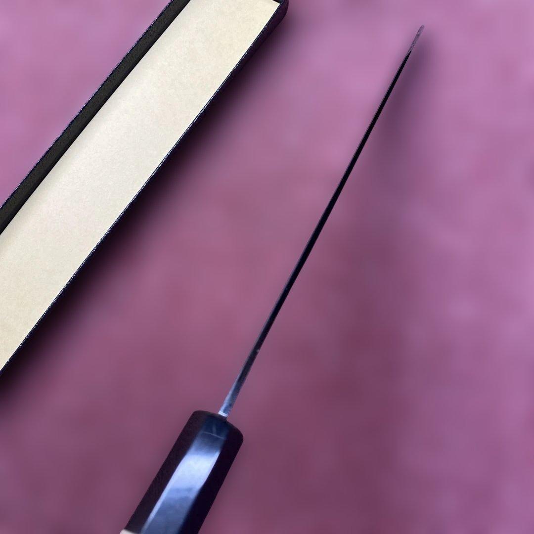 白ニ鋼　カツオ包丁 240㎜ 8寸 両刃