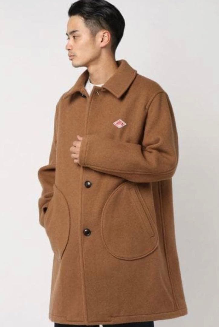 DANTON ウールコート サイズ42 ブラウン