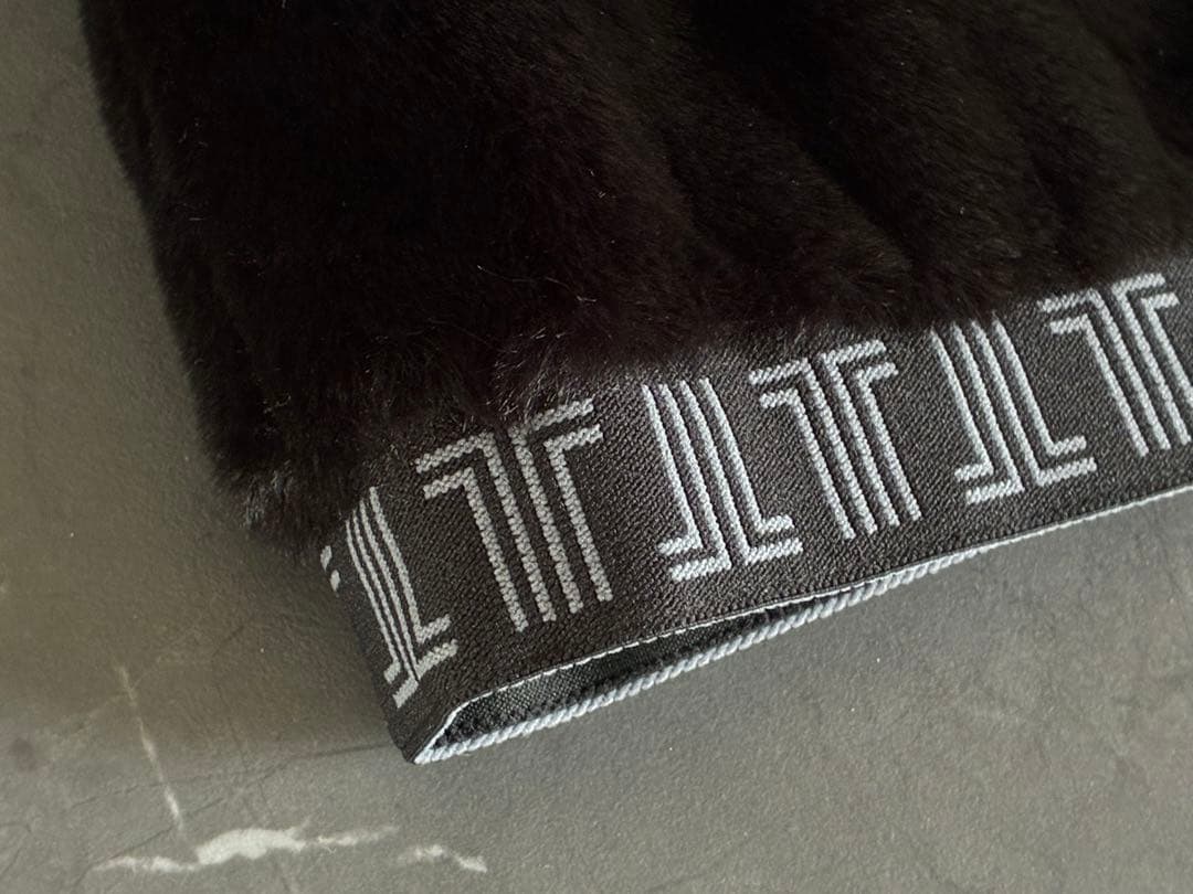 ランバンスポール　ゴルフ用フェイクファーベスト サイズ38 ブラック