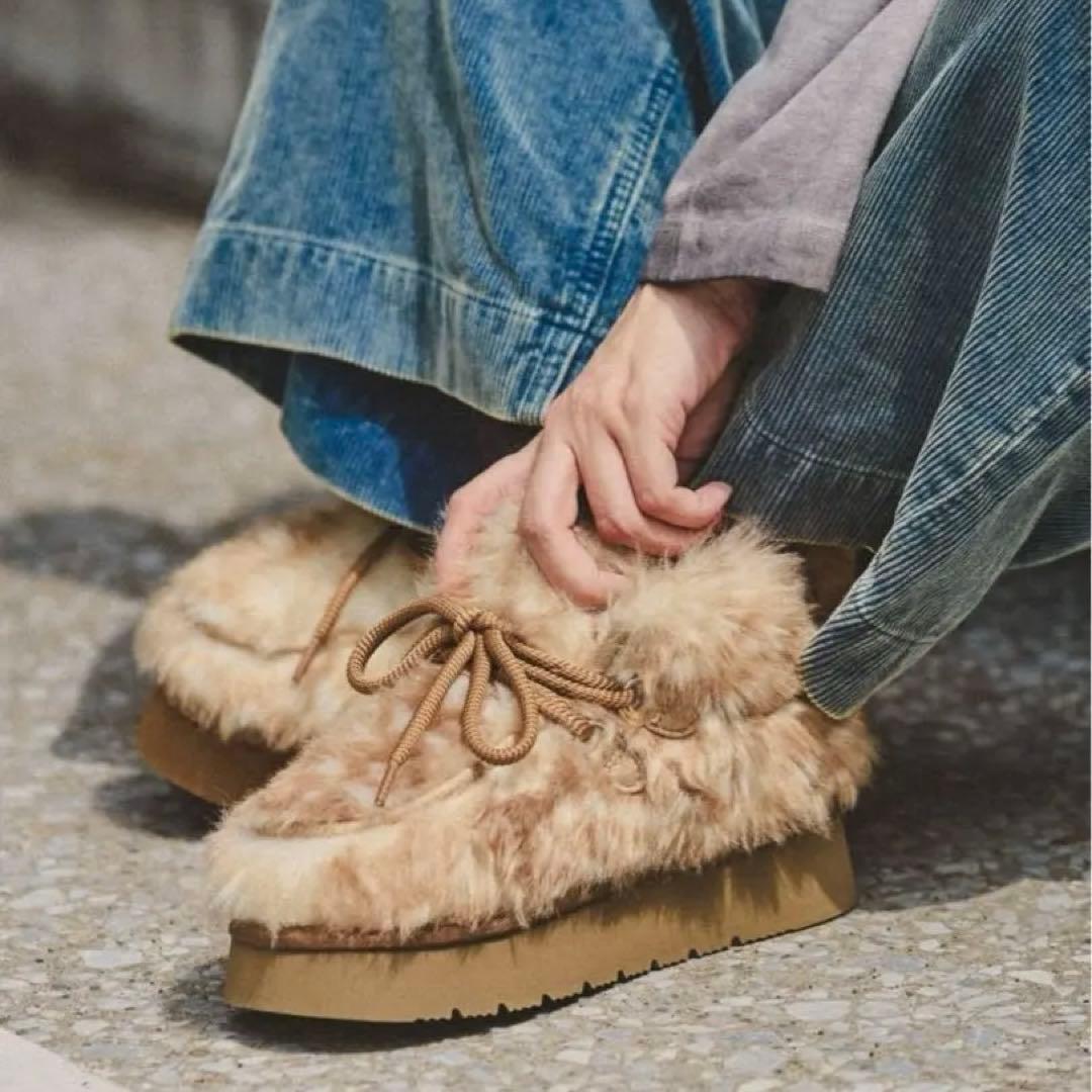 ♡オリジナルフェイクムートンモカシンブーツ♡