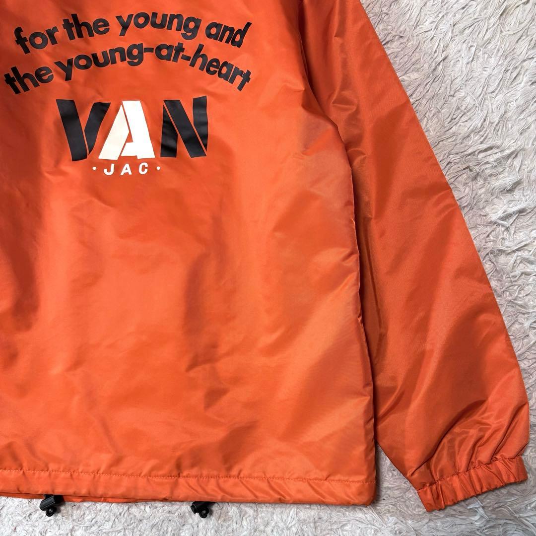 【いーけ✨】VANJAC　ナイロンコーチジャケット　バックプリント