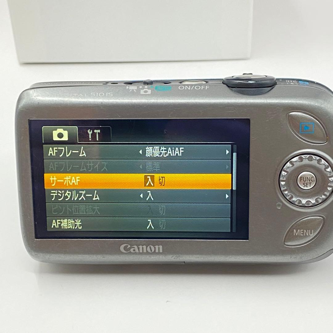 Canon IXY 510IS PC1356 充電器　ブルー コンデジ　動作品