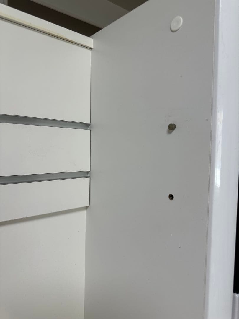 大型モダン ホワイト テレビ台 収納付き