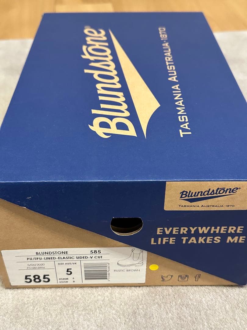 Blundstone ブラウン サイドゴアブーツ