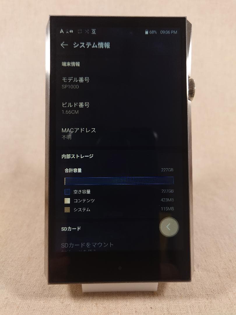 A&ultima SP1000 Stainless Steel【レザーケース付】