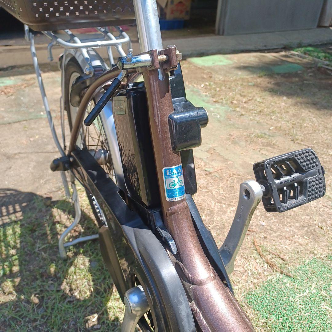 ブラウン 電動アシスト自転車 シティタイプ