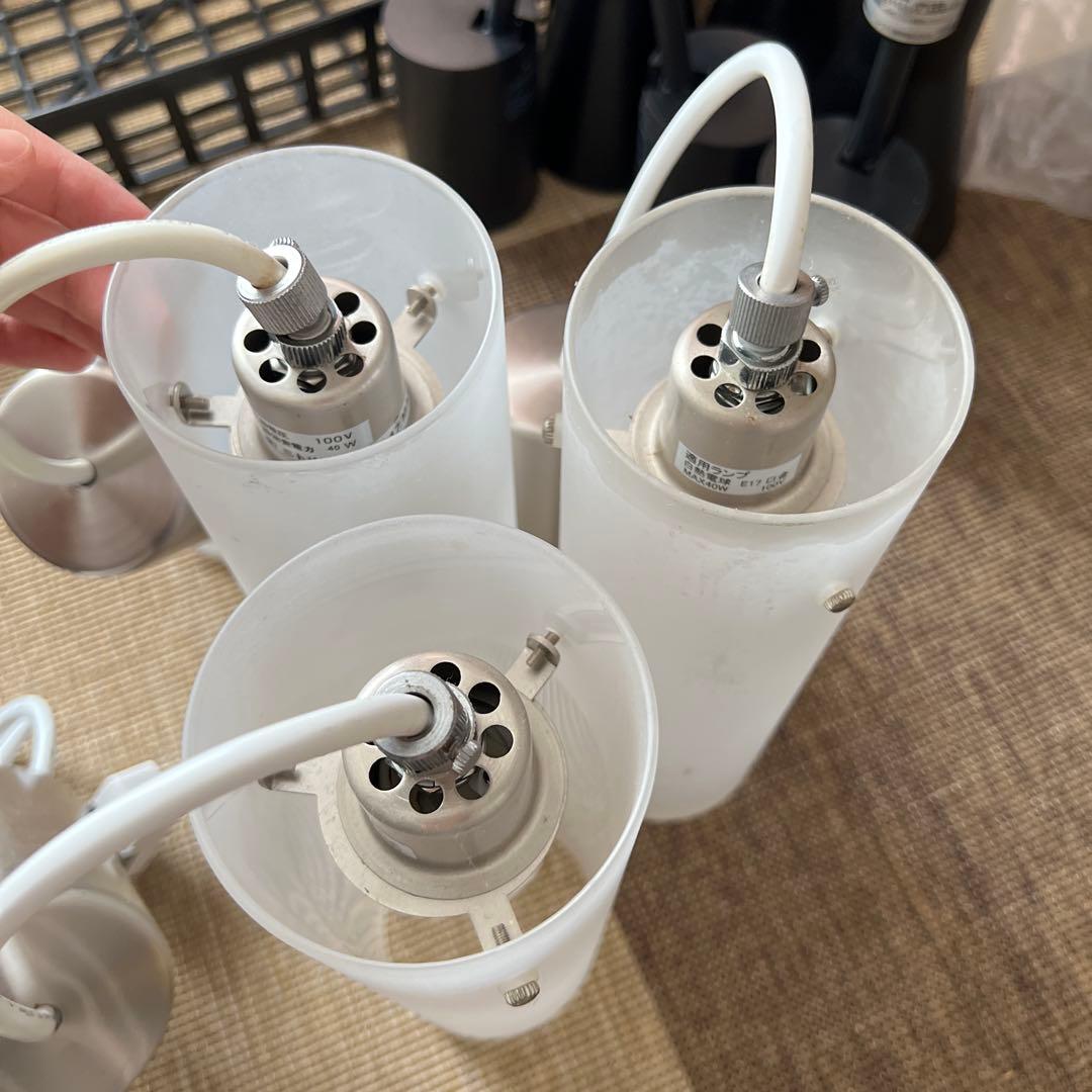 縦長　ペンダントライト　3本セット