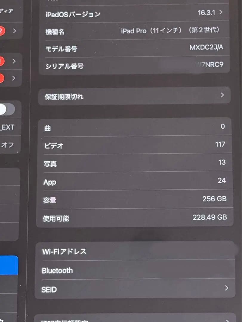 iPad Pro 11インチ Wi-Fi 256GB 第2世代　ペンシル付