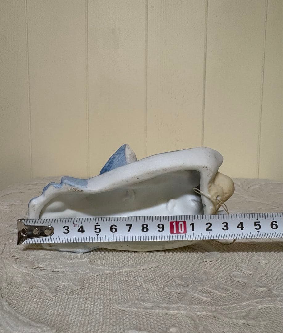 フランスアンティーク　ビスク　天使の聖水盤　壁掛け