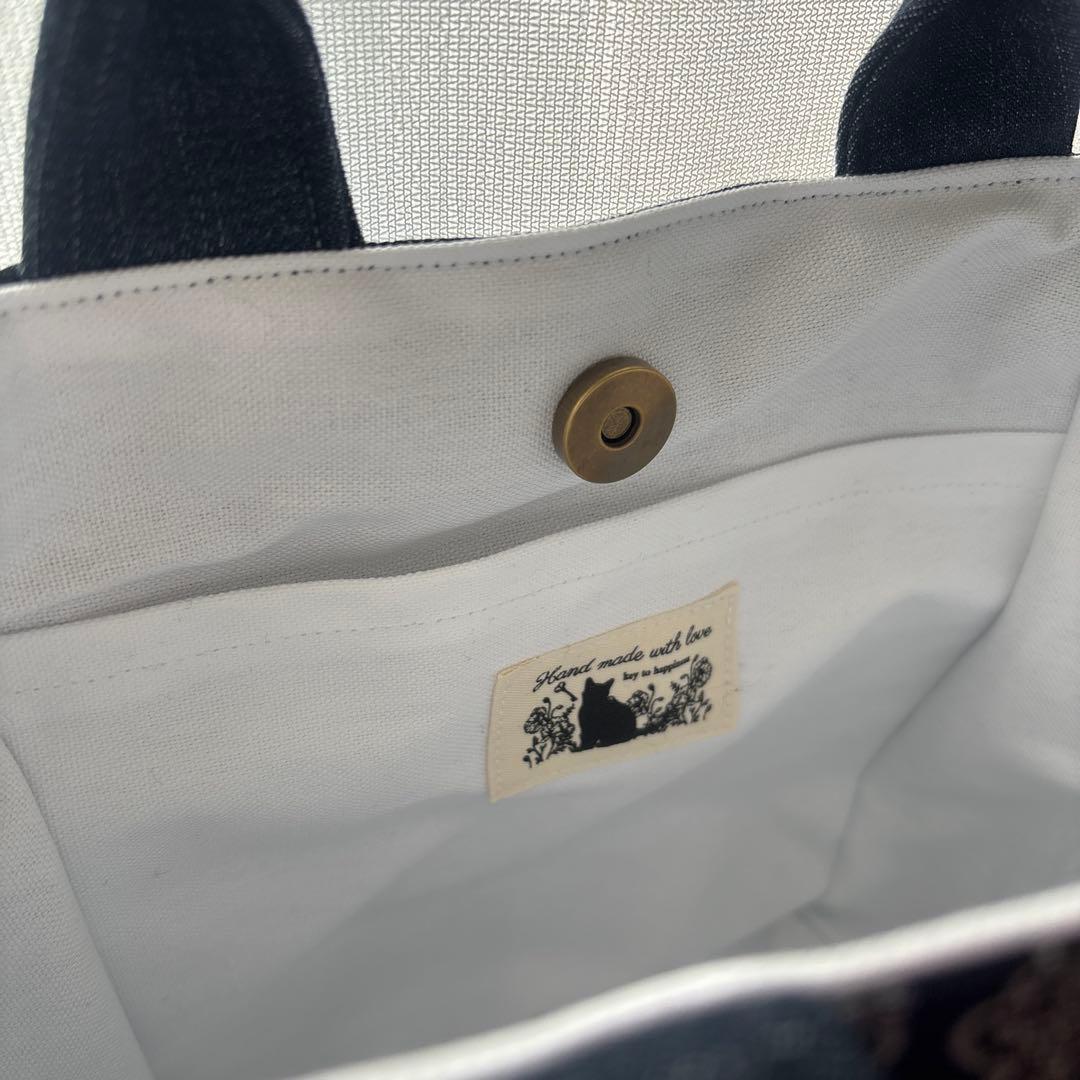 m*e様 コヤンイサムチョン　ルミちゃん　バック　艶ハート　ネイビー　ピンクファ