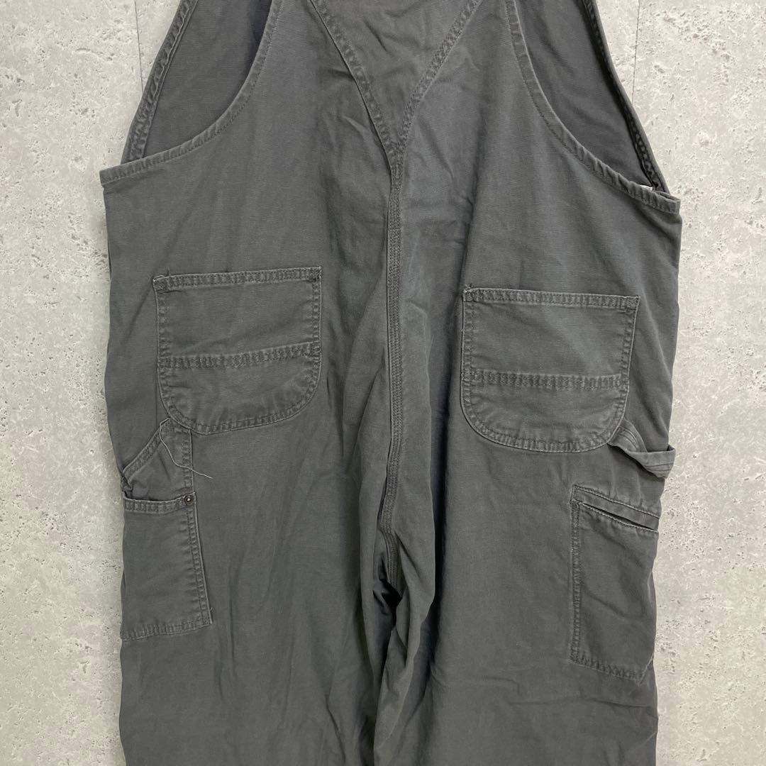 カーハート　オーバーオール　ダブルニー　ビックサイズ　グレー　W46 L34