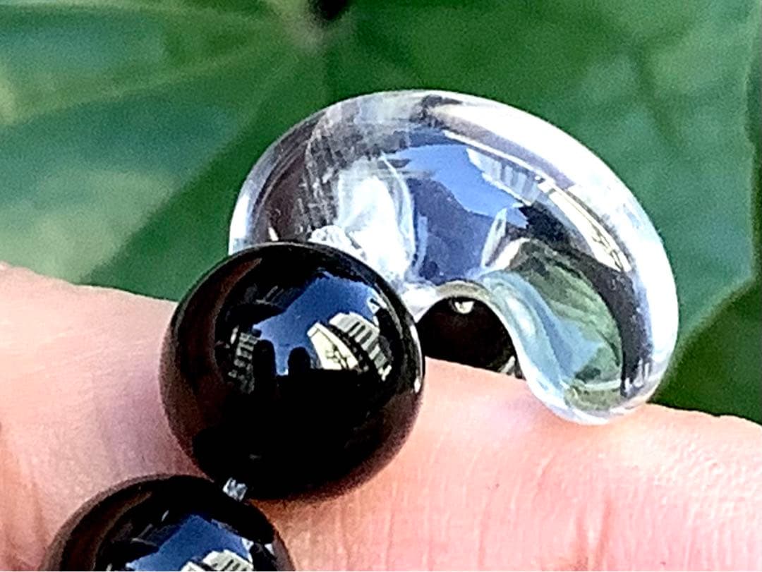 ✳15万円以上‼️最強パワー宿る貴重黒平水晶モリオン勾玉＊ブレスレット絶対おすすめ
