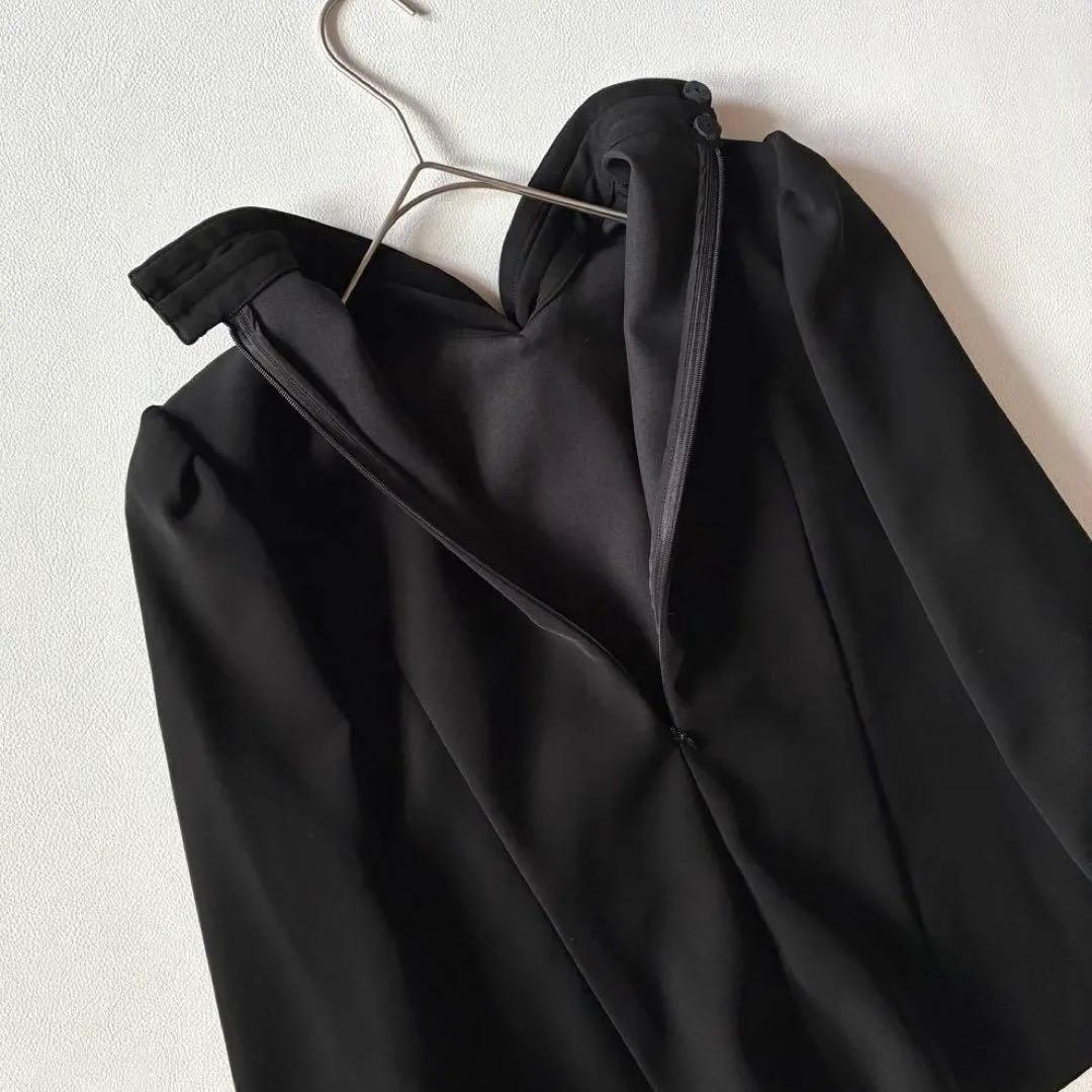 ボーダーズアットバルコニー　パールボウタイ ブラウス　ブラック　36