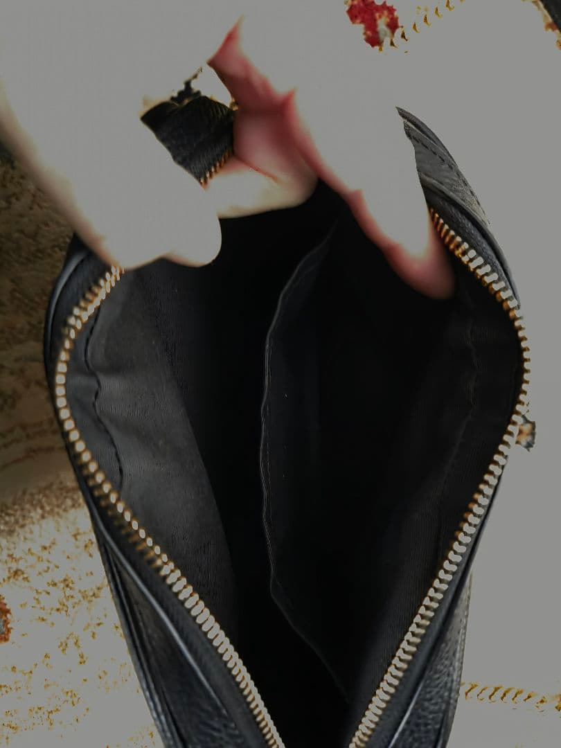 COACH レザー ショルダーバッグ　黒