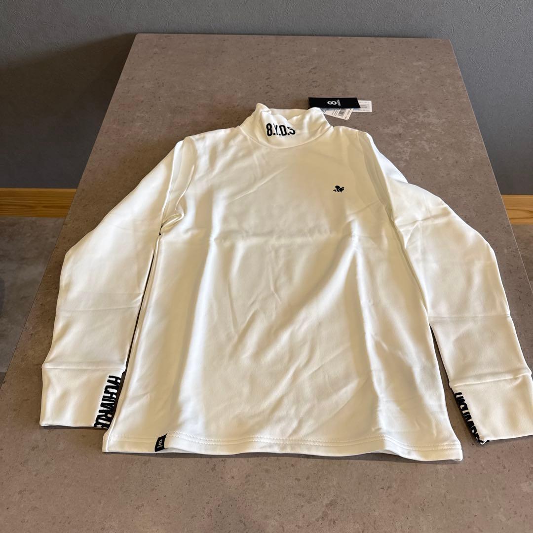8YARDS. ハイネック長袖シャツ Lホワイト
