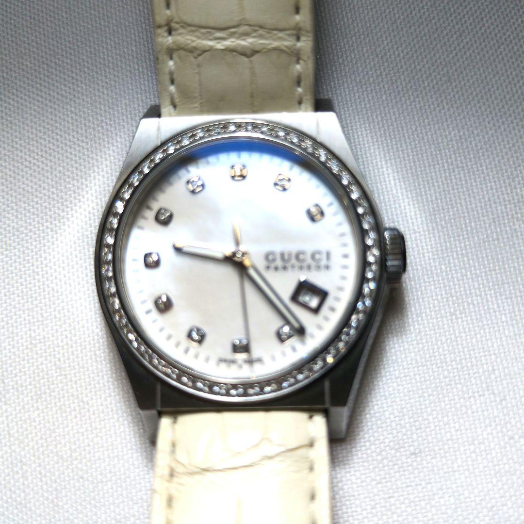 グッチ　パンテオン　ダイヤモンド　腕時計
