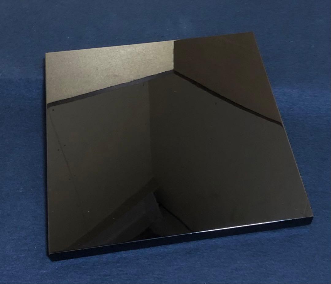 《R》茶道具 黒蝋色塗 小板 敷板 塗師 川瀬表完作 共箱 251222か2