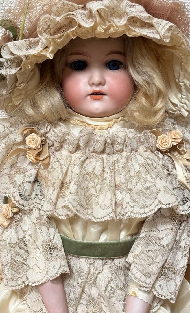 アンティーク ビスクドール Floradora フロラドラ レザーボディ