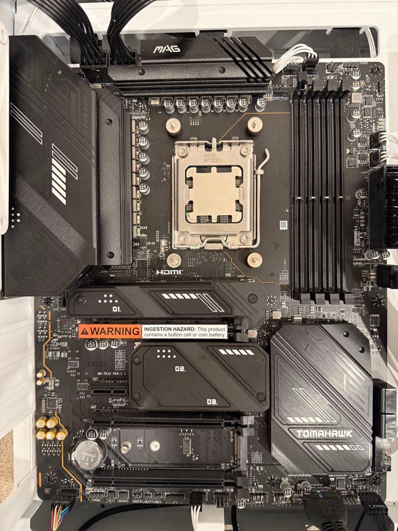 【動作品】MSI MAG X670E + NZXT H9 Flow 等パーツ一式