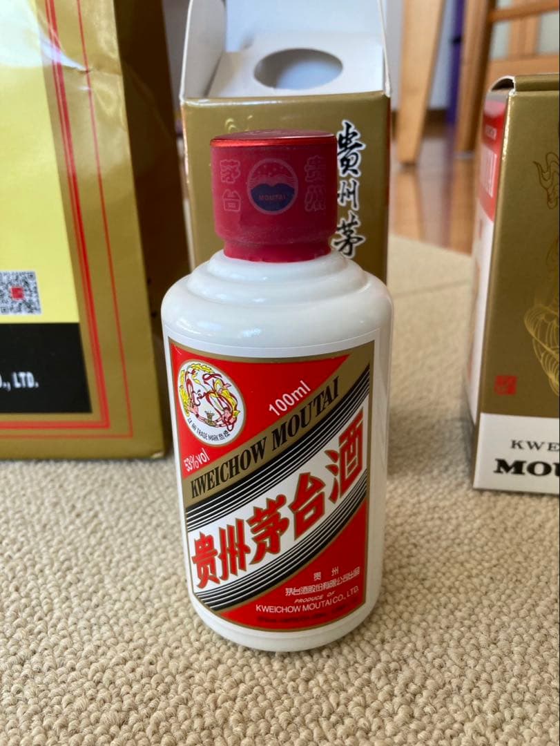 【新品未開封】貴州茅台酒 マオタイ酒 MOUTAI 100ml 53% ×2本