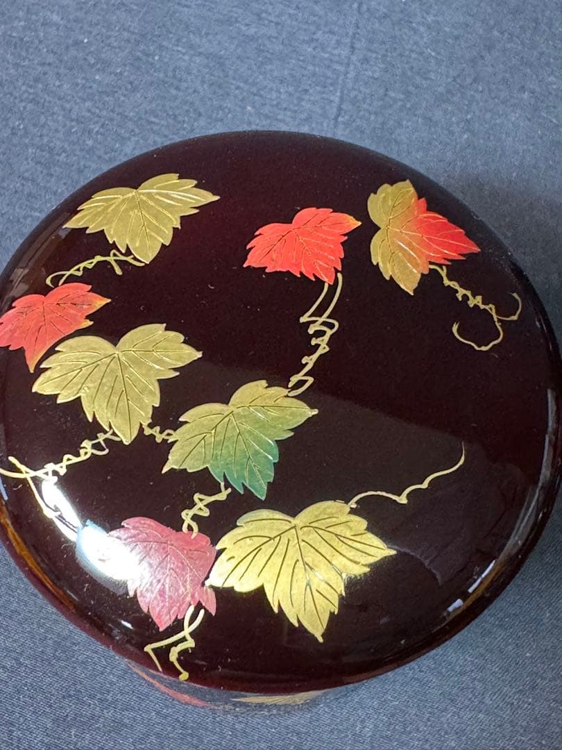 G82 送料無料　四季棗　樹芳　棗　春夏秋冬　木箱　漆芸　茶道具