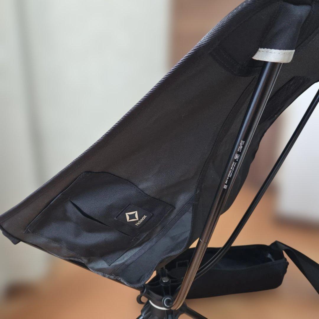 ヘリノックスアウトドアチェア ブラック メッシュ回転