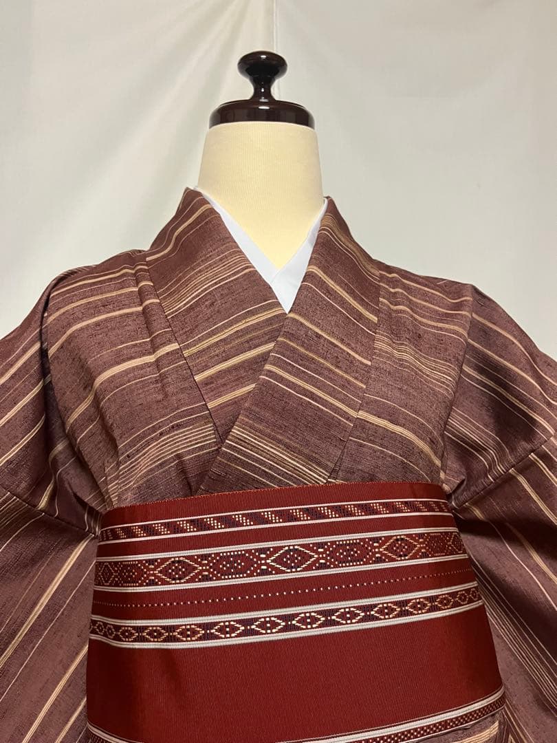 ⭐️早い者勝ち⭐️【国宝品】⭐️岐阜県重要無形文化財⭐️【郡上紬】⭐️手引真綿⭐️紬⭐️着物