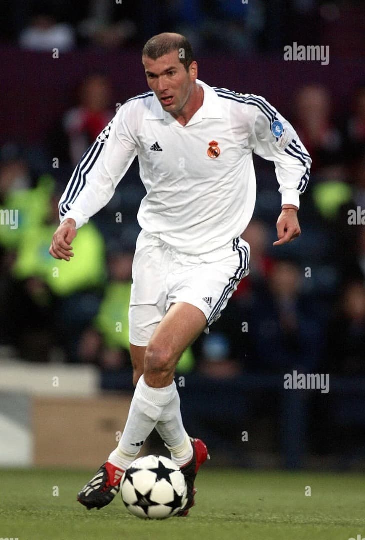 レアルマドリード 01/02 ホーム ユニフォーム #5 ジダン 長袖