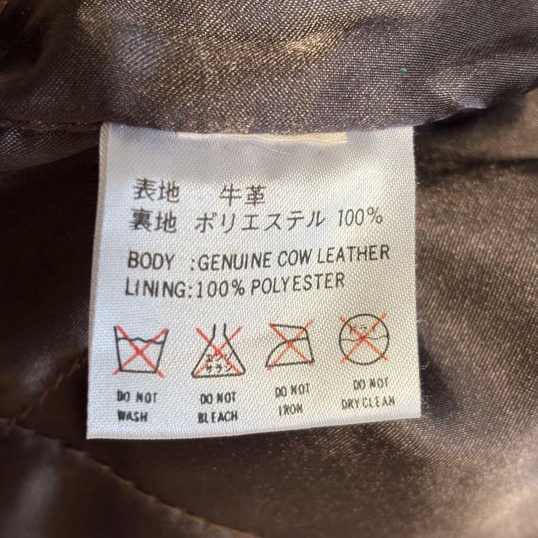 DEGNER デグナー 革ジャン バイカージャケット M ブラウン 本革