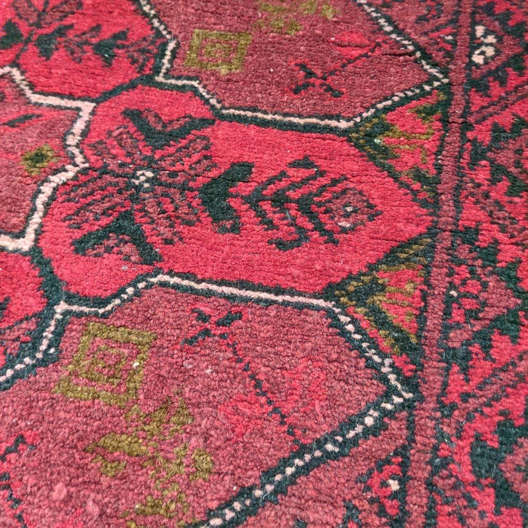 ヴィンテージラグ　トルクメン　トライバルラグ アフガニスタンラグ　手織り絨毯