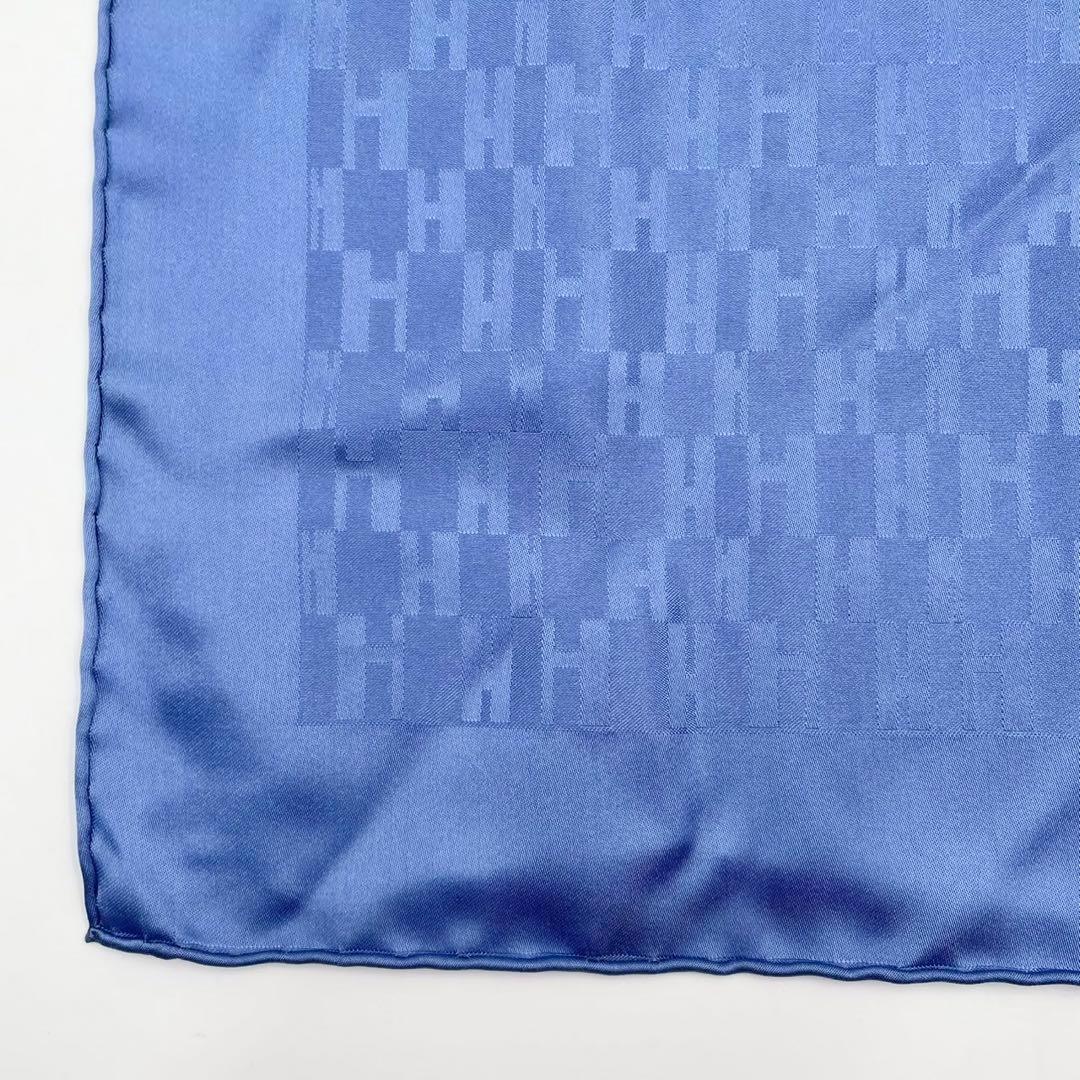 極美品　エルメス　カレ40 スカーフ　ハンカチ　グランH シルク　タグ付き