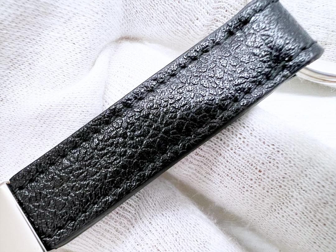 未使用保管　美品　BVLGARI　ブルガリ　マン　キーリング　黒　282704