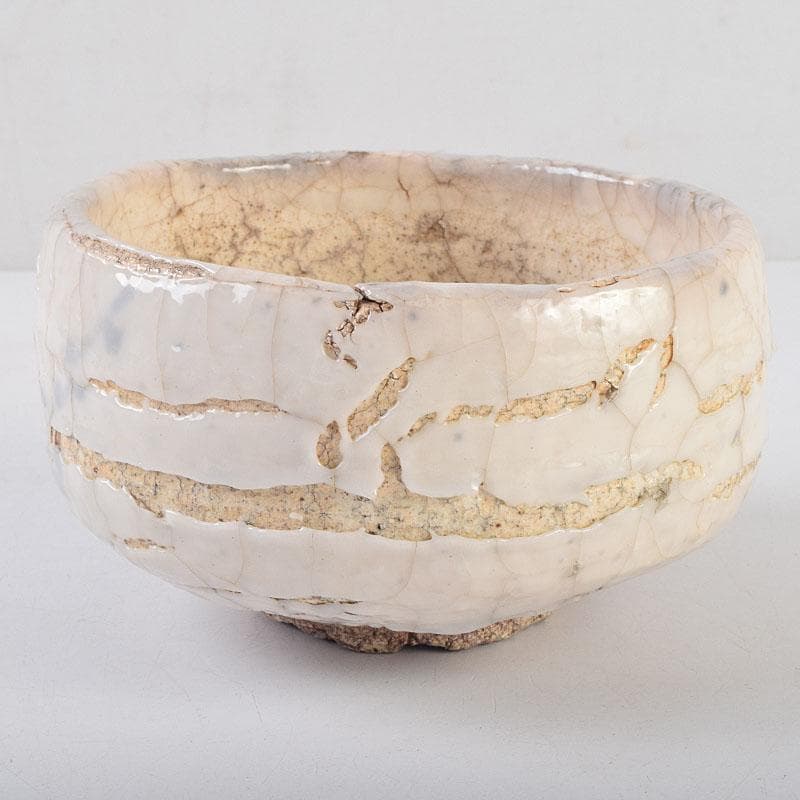 茶道具　人間国宝　荒川豊蔵作　鬼志野　茶碗　加藤卓男 識箱　M　R9188