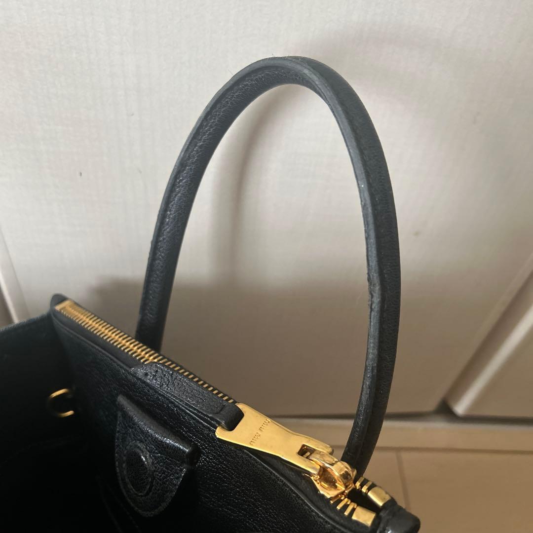 miumiu バイカー　バッグ　デニム