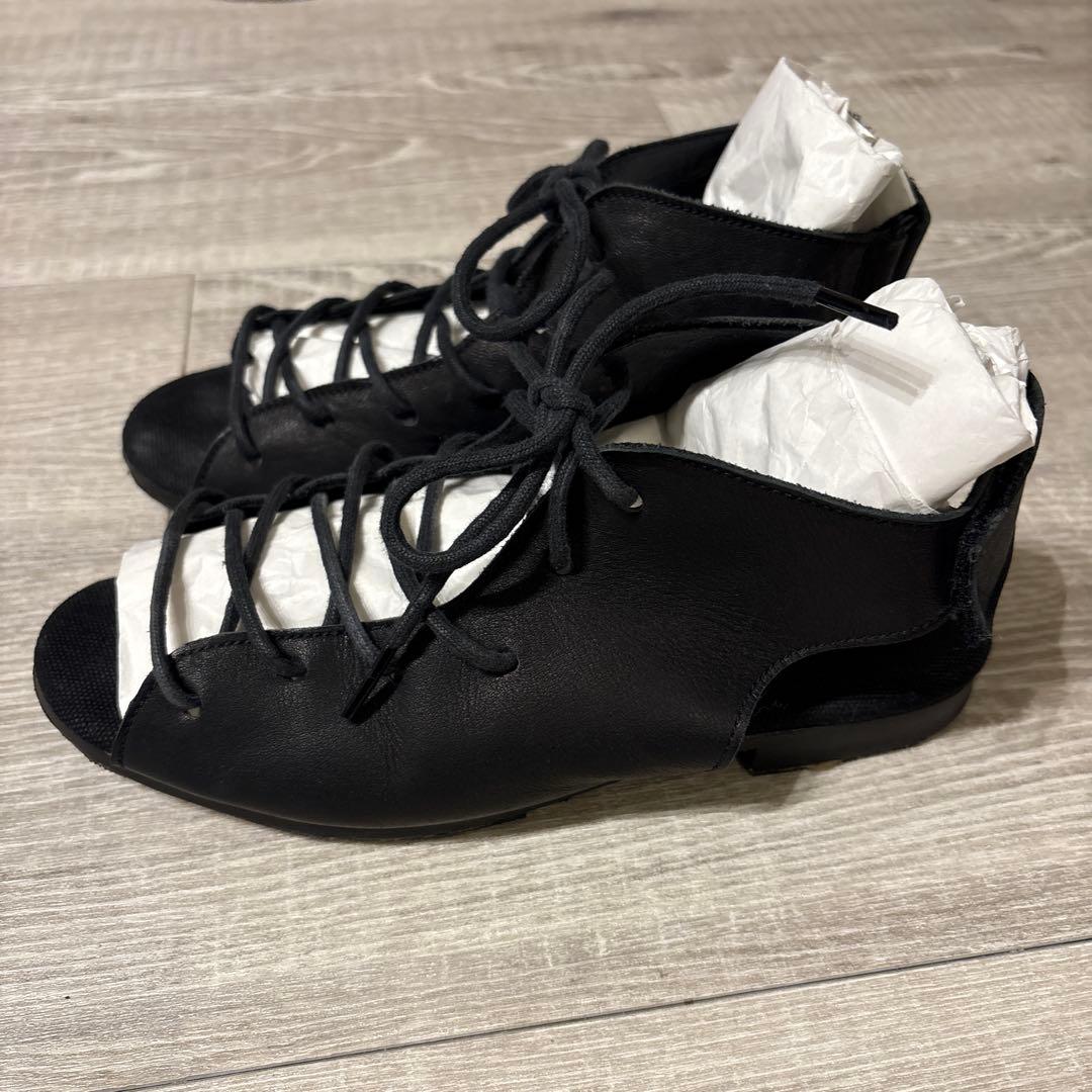 d*3様 yohji yamamoto ヨウジヤマモト レザー レースアップ サ