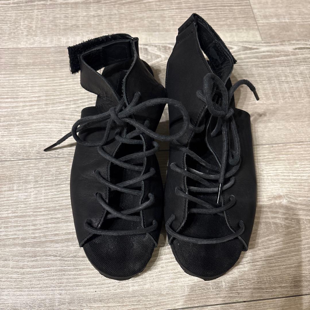d*3様 yohji yamamoto ヨウジヤマモト レザー レースアップ サ