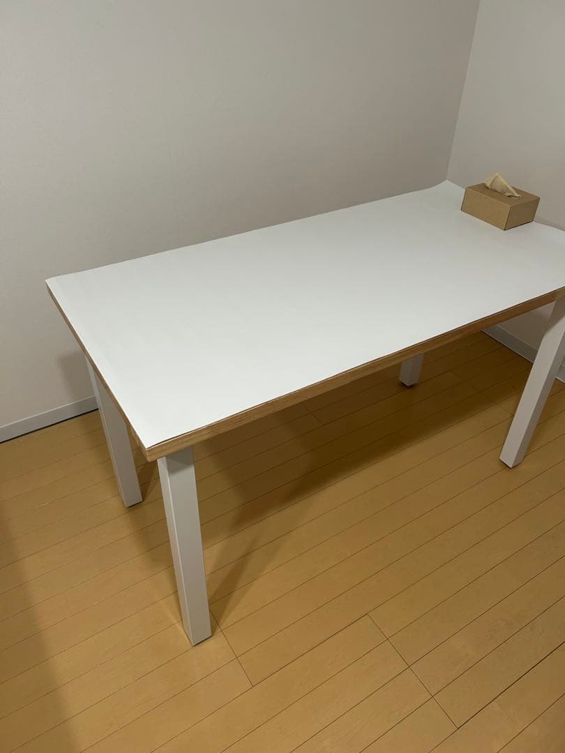 【KANADEMONO】デスク／テーブル|ラバーウッドナチュラル天板120×60