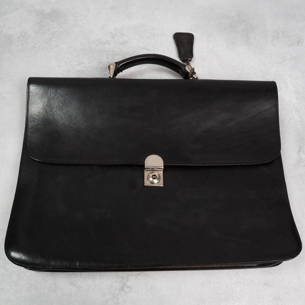 茶芯 鍵付き Felisi オールレザーブリーフケース ビジネスバッグ 1929