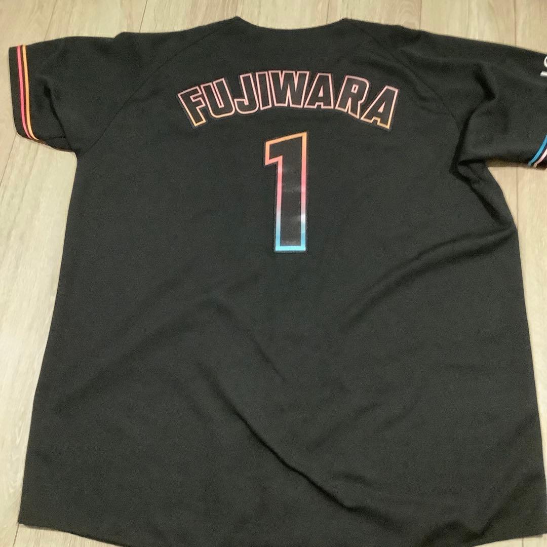 千葉ロッテマリーンズ　藤原恭大　ブラックサマーユニフォーム　Oサイズ