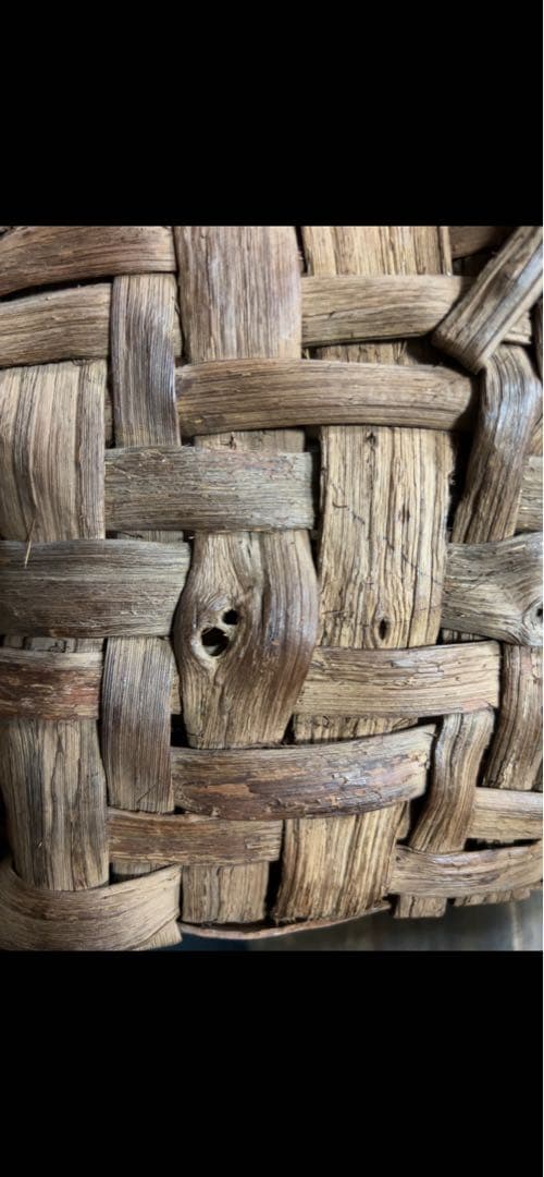 国産 筒井幸彦さんの山葡萄かごバッグ本物保証(くらし舎で購入)