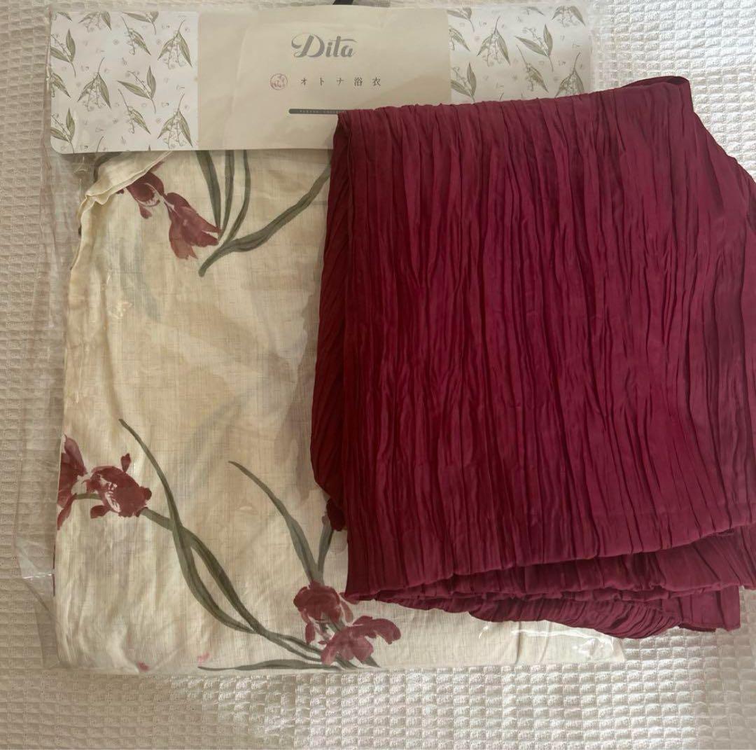 Dita 浴衣　水草と金魚あそび