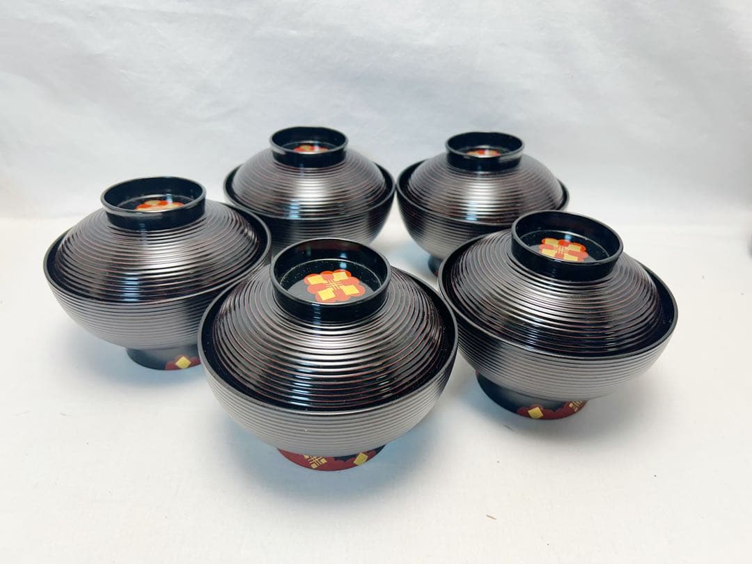 懐石道具揃えて 一式 五客揃 漆器 元箱