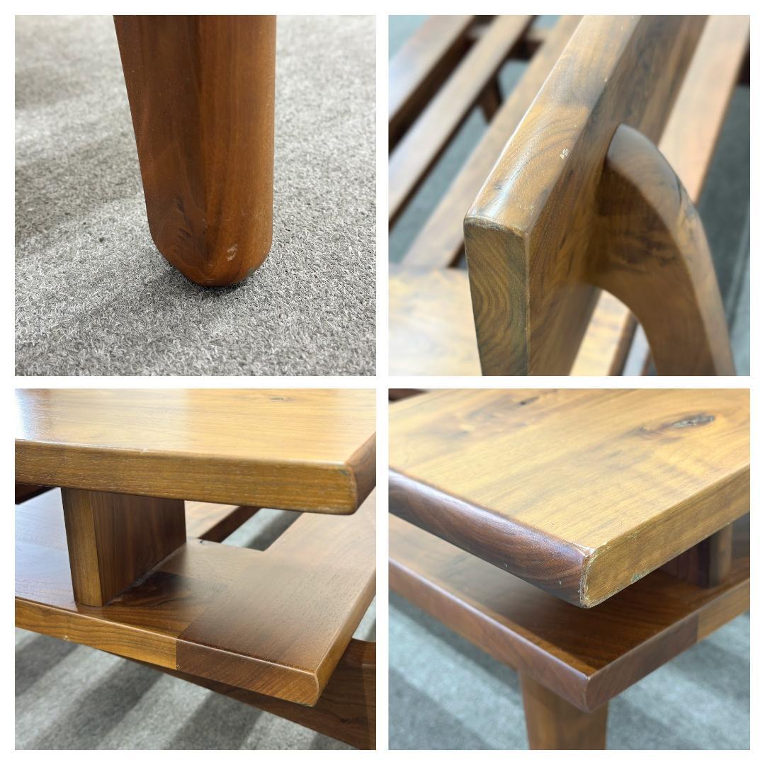 ■HIDA/飛騨産業■森のことば　3Pソファ　ウォルナット　無垢材　シンプル