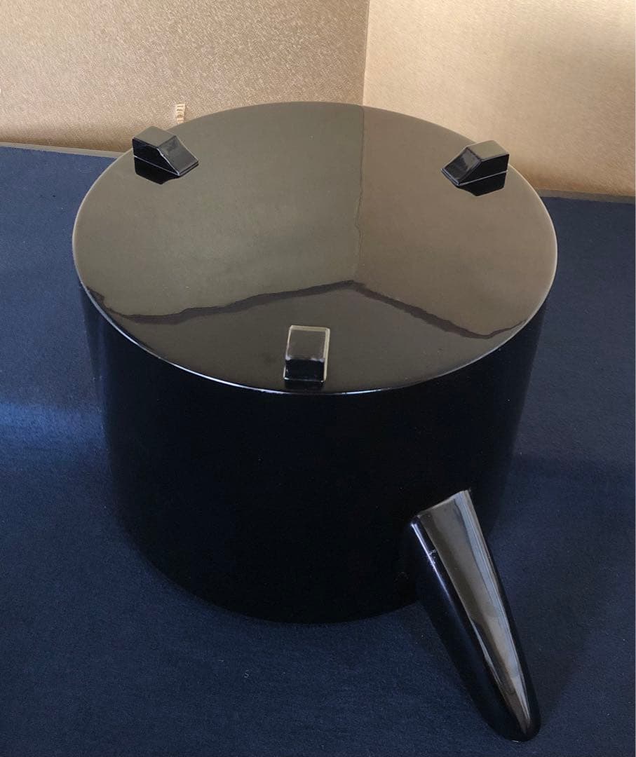 《R》輪島塗 大口水指 塗師 茶平一斎 表千家永田宗伴 花押 260128く2