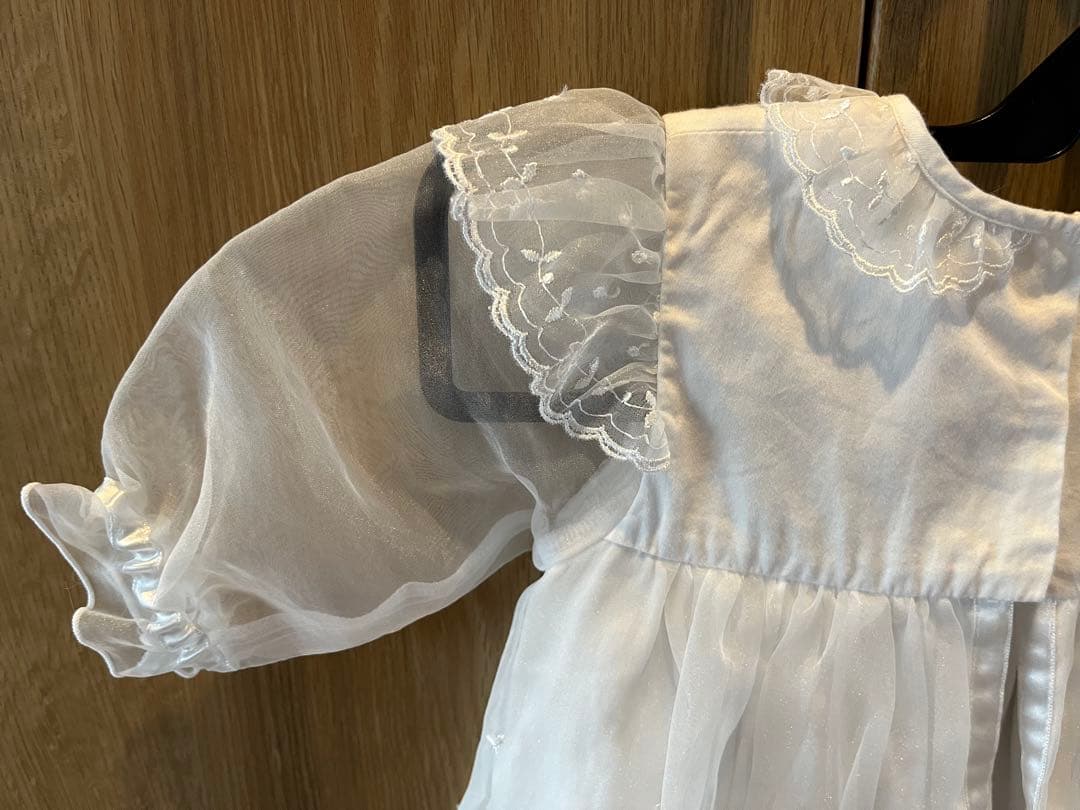 【くまちゃん】ファミリア セレモニー用ベビードレス 帽子セット